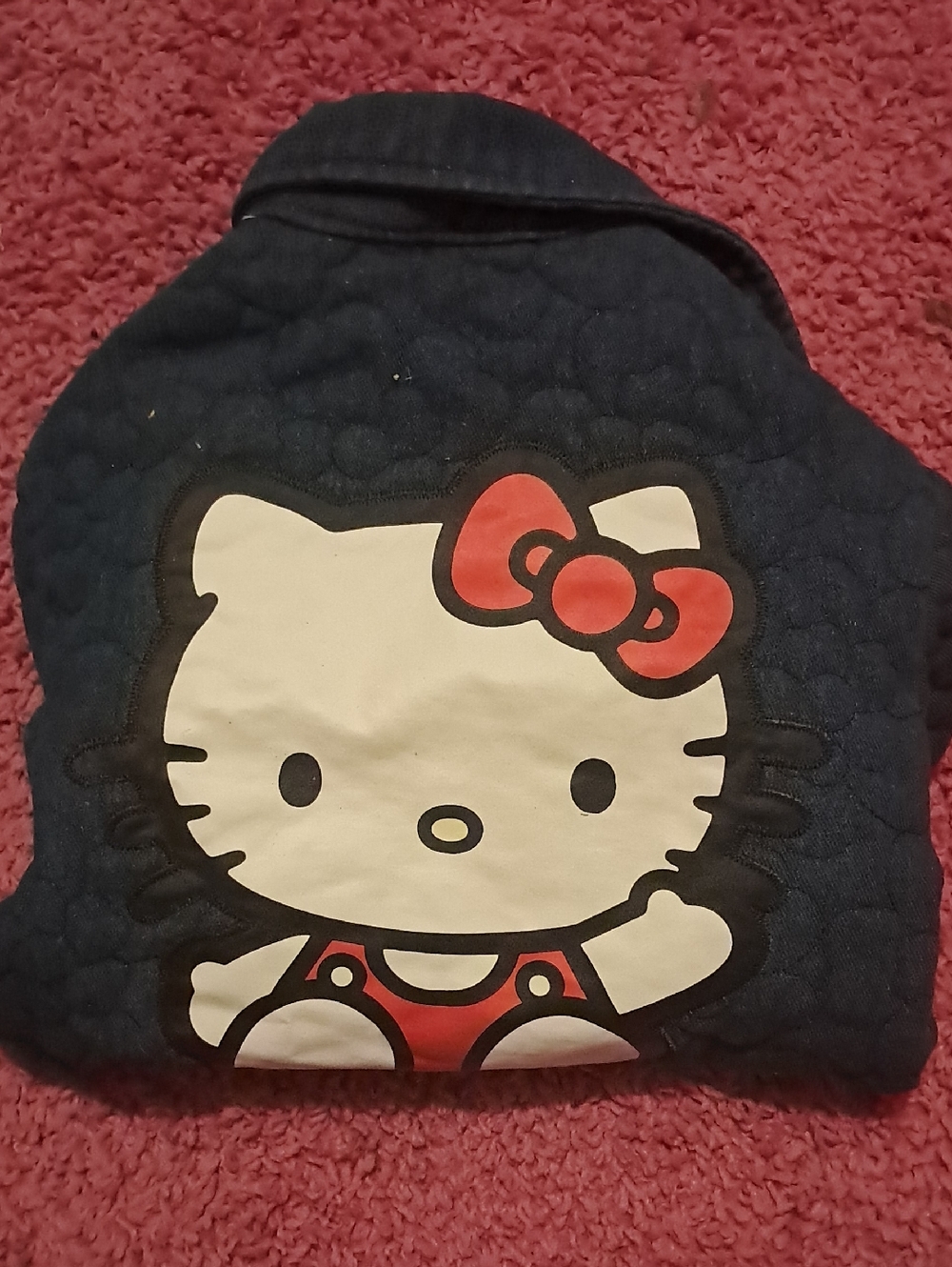 Hello Kitty Navy Top with Red Bow and White Face